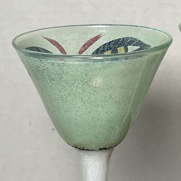 Pair Of Ulrica Hydman-Vallien Kosta Boda Open Minds Martini Glasses Goblet EUC - Picture 5 of 16